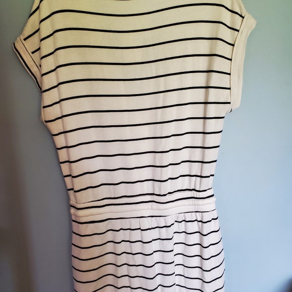 Splendid Stripe Print Deep V-neck Romper - Picture 7 of 8